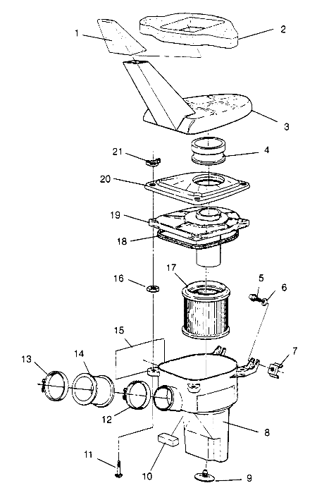 AIR BOX ASSEMBLY Trail Blazer W957221 (4930363036A014)