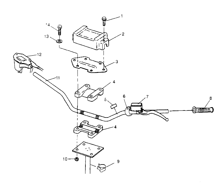 STEERING - HANDLEBAR Trail Blazer W957221 (4930363036B005)