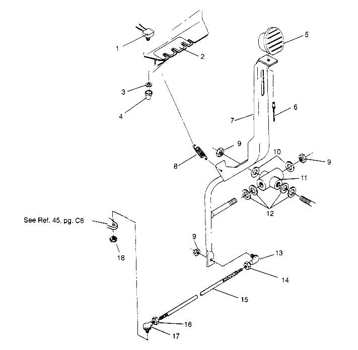 SHIFT LINKAGE ASSEMBLY Trail Blazer W957221 (4930363036C001)