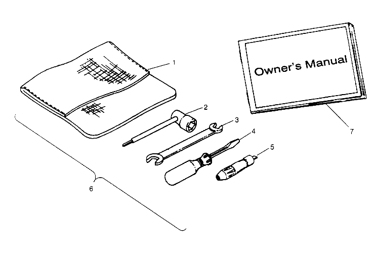 TOOL KIT ASSEMBLY Trail Blazer W957221 (4930363036C004)