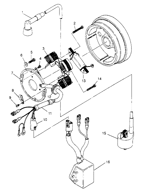 MAGNETO ASSEMBLY Trail Blazer W957221 (4930363036C009)