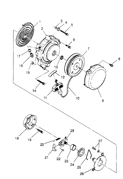 RECOIL STARTER Trail Blazer W957221 (4930363036C010)