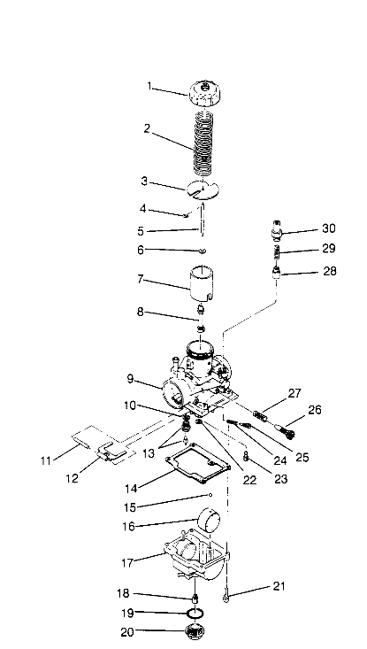 CARBURETOR Trail Blazer W957221 (4930363036C012)