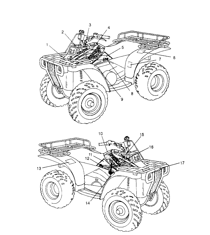 DECALS Sportsman 4x4 W958040 (4930403040A009)