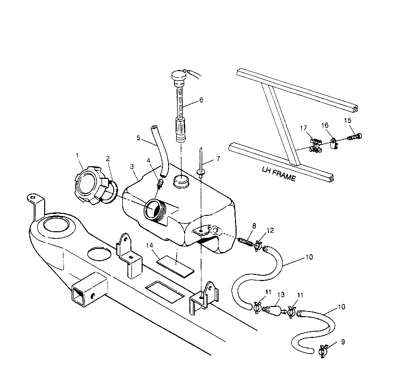 OIL TANK ASSEMBLY Sportsman 4x4 W958040 (4930403040A014)