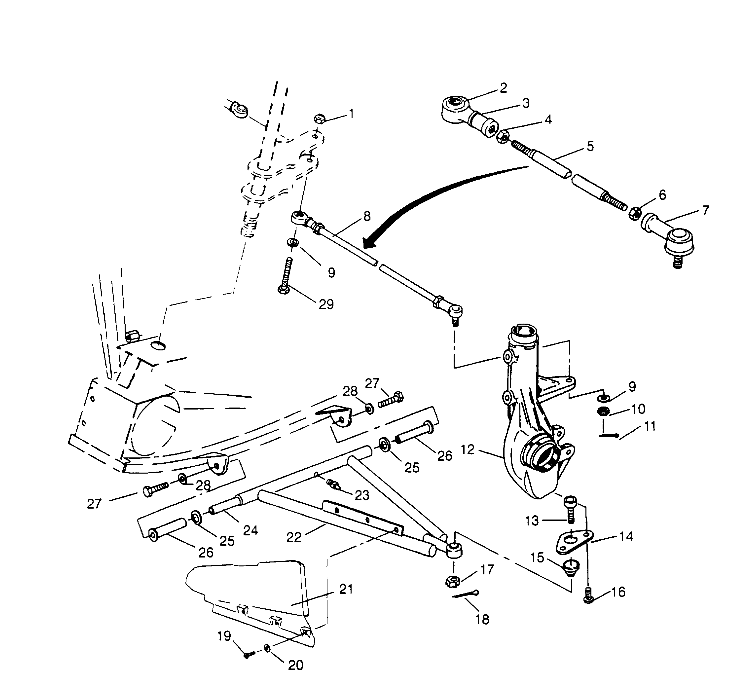 A-ARM/STRUT MOUNTING Sportsman 4x4 W958040 (4930403040B013)