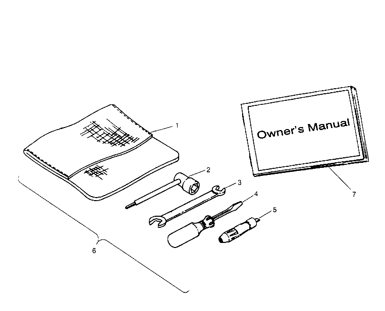 TOOL KIT ASSEMBLY Sportsman 4x4 W958040 (4930403040C009)