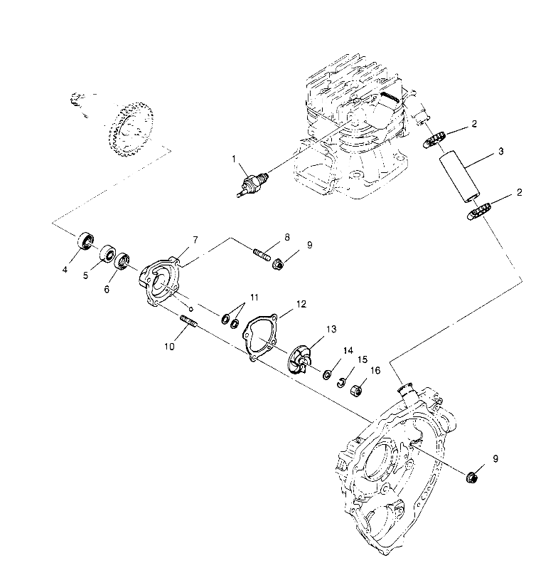 WATER PUMP Sportsman 4x4 W958040 (4930403040D002)