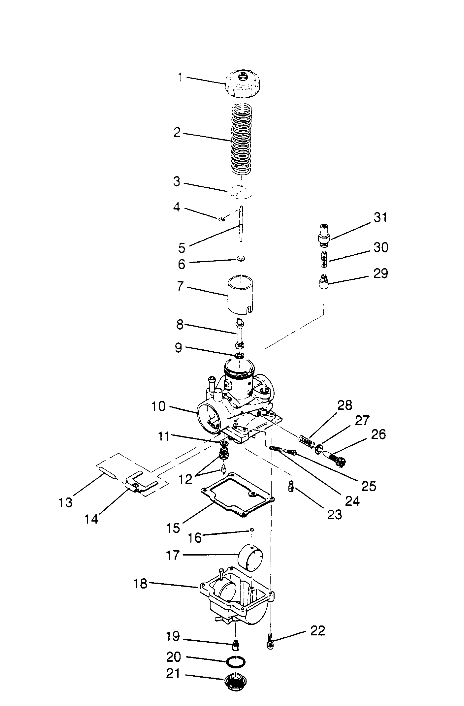 CARBURETOR Sportsman 4x4 W958040 (4930403040D004)