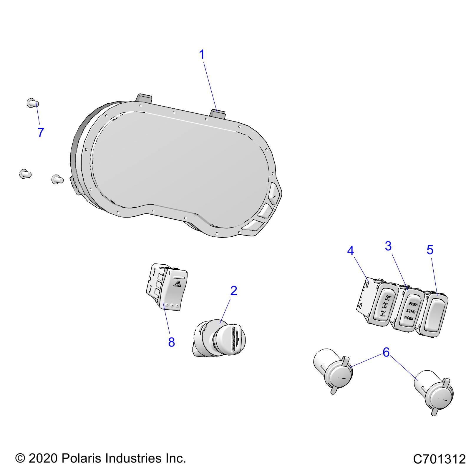 ELECTRICAL, DASH INSTUMENTS - R21RRE99FP/F9  (C701312)