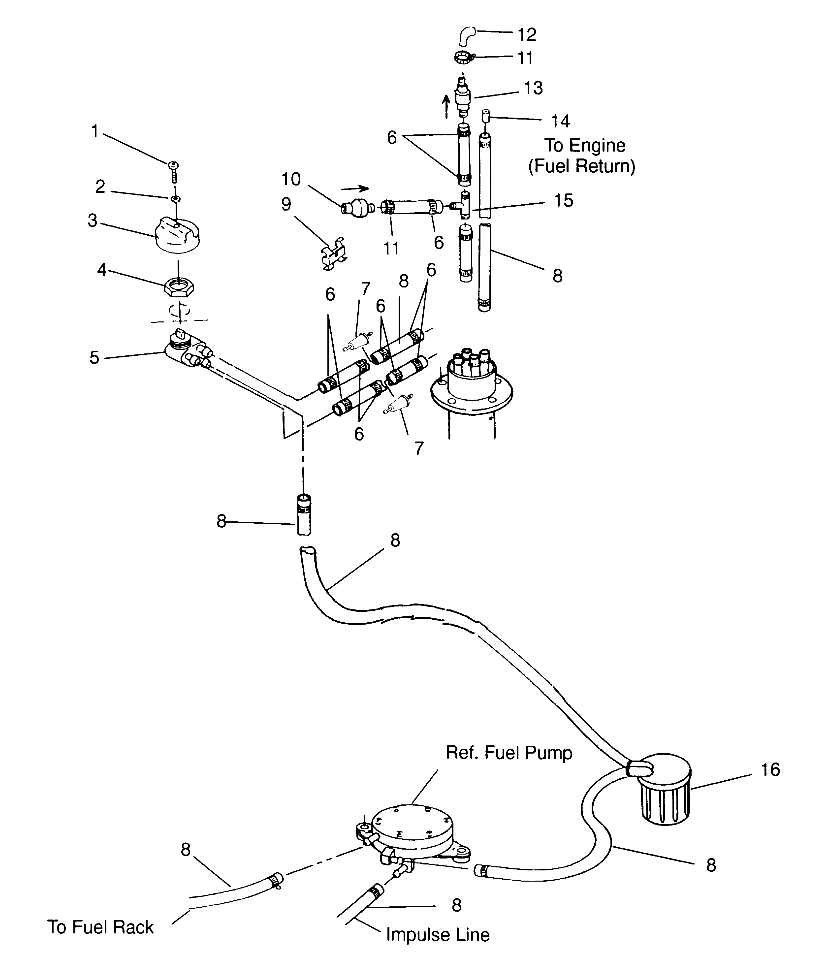 FUEL SYSTEM SL 650 B954058 (4930483048A010)