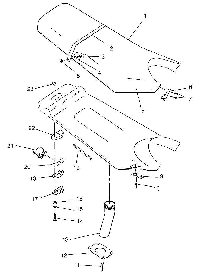 SEAT ASSEMBLY SL 650 B954058 (4930483048A011)