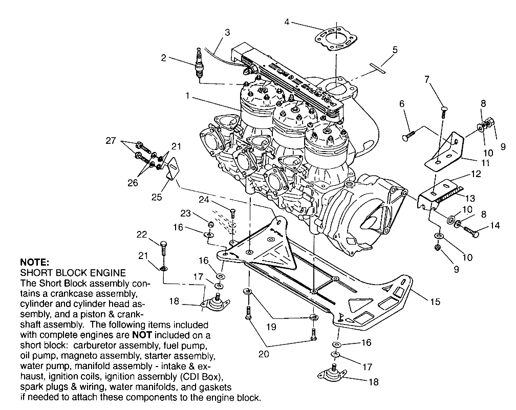 ENGINE MOUNTING SL 650 B954058 (4930483048B001)