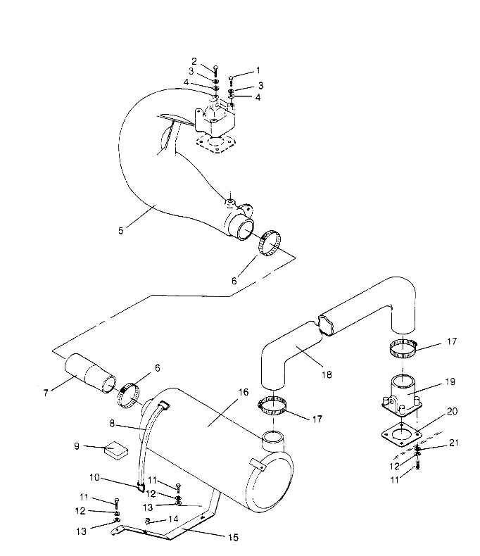 EXHAUST SYSTEM  SL 650 B954058 (4930483048B004)