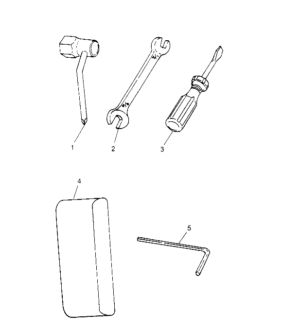 TOOL KIT ASSEMBLY  SL 650 B954058 (4930483048B011)