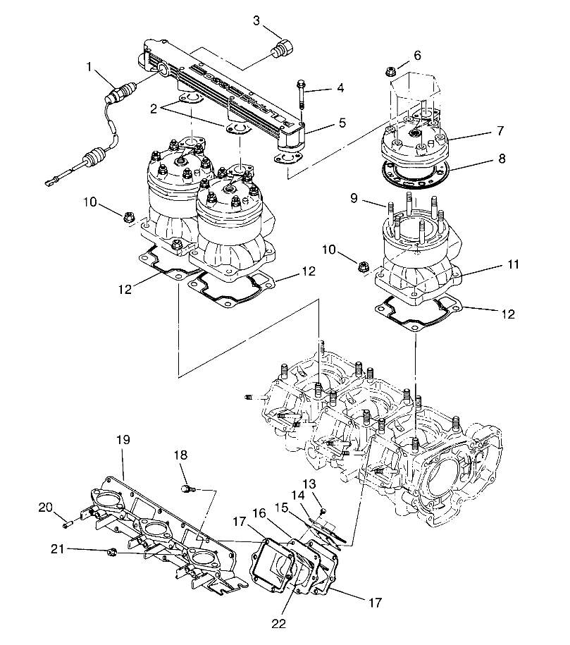 CYLINDER & MANIFOLD SL 650 B954058 (4930483048B013)