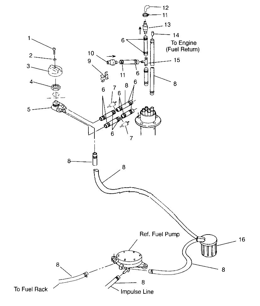 FUEL SYSTEM SL 750 B954070 (4930523052A010)