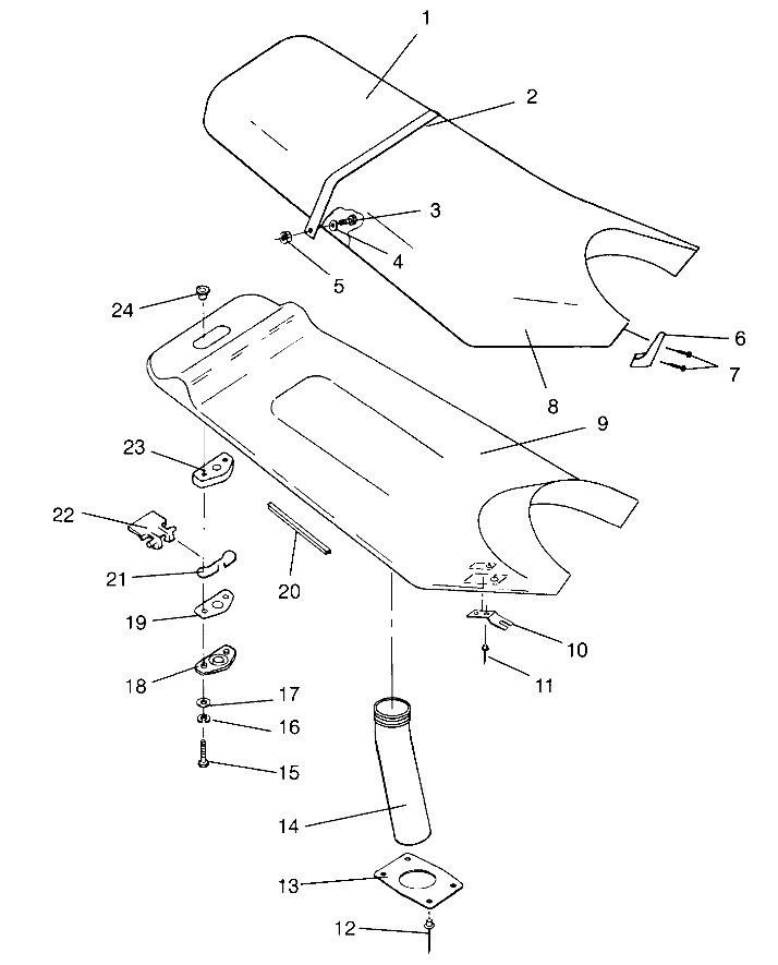 SEAT ASSEMBLY SL 750 B954070 (4930523052A011)