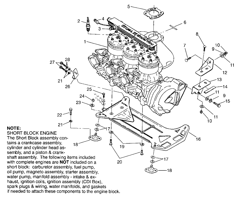 ENGINE MOUNTING SL 750 B954070 (4930523052B001)