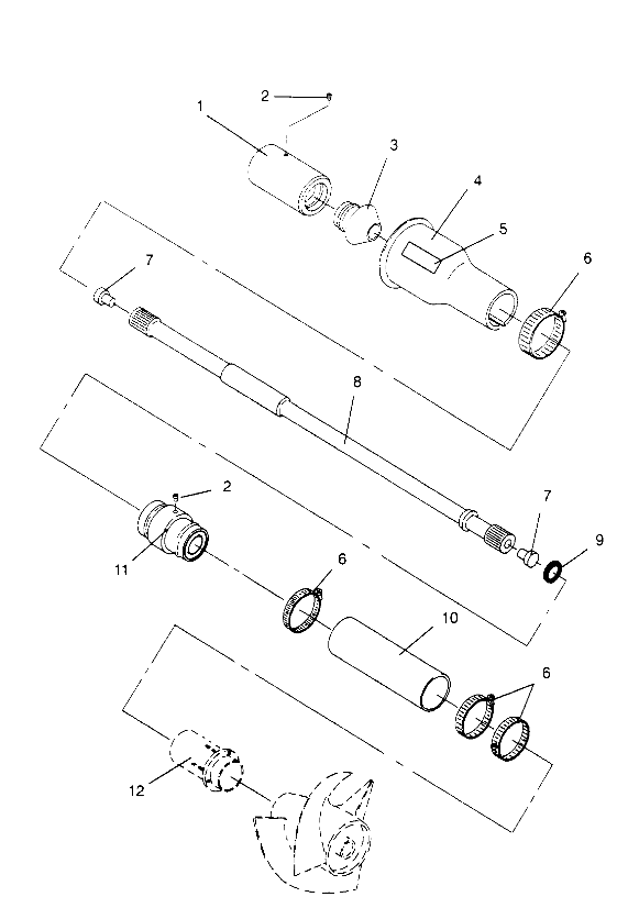 DRIVE SYSTEM  SL 750 B954070 (4930523052B002)