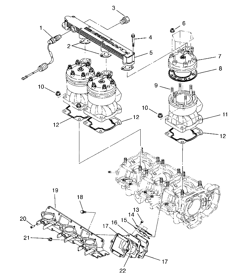 CYLINDER & MANIFOLD SL 750 B954070 (4930523052B014)