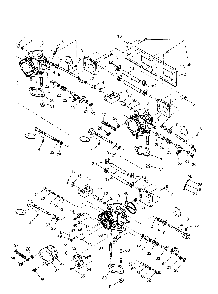 CARBURETOR ASSEMBLY  SL 750 B954070 (4930523052C002)