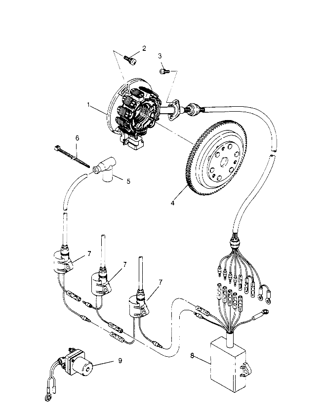 MAGNETO ASSEMBLY  SL 750 B954070 (4930523052C005)