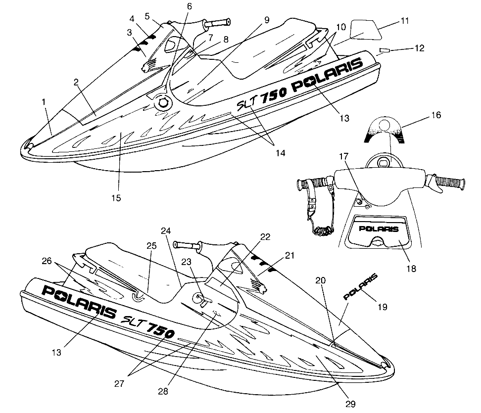 DECALS SLT 750 B954170 (4930563056A007)