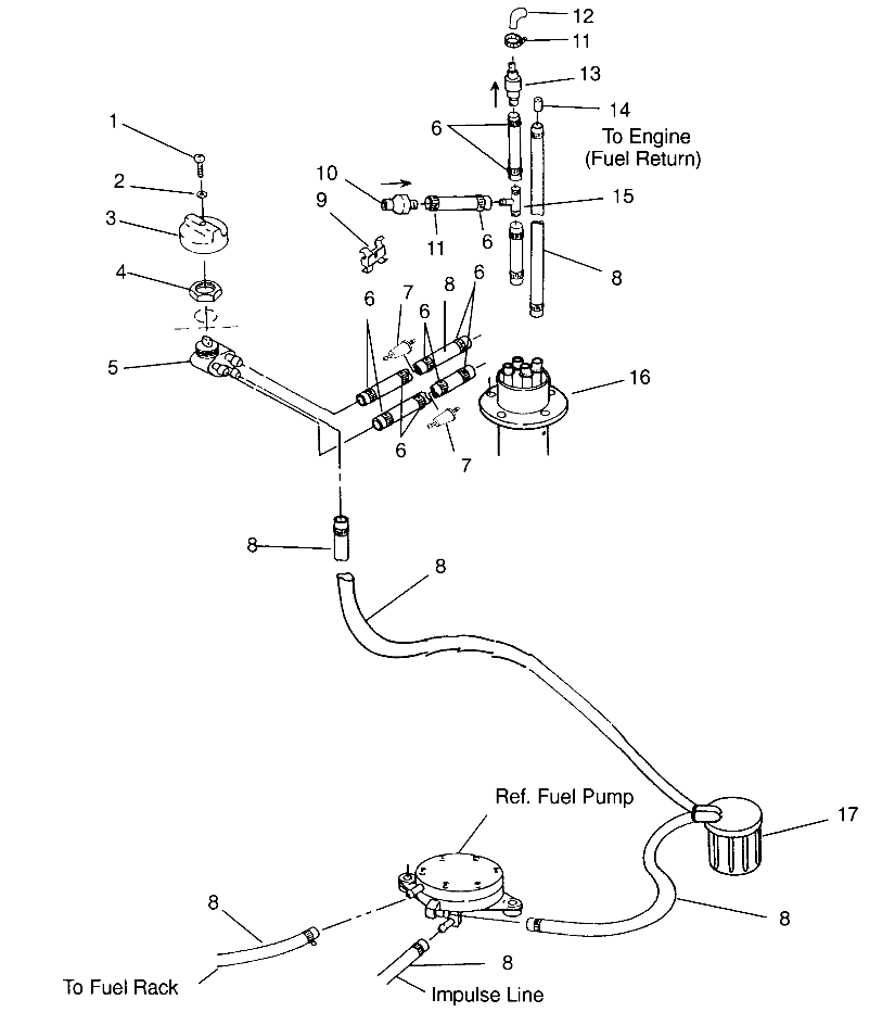 FUEL SYSTEM SLT 750 B954170 (4930563056A011)