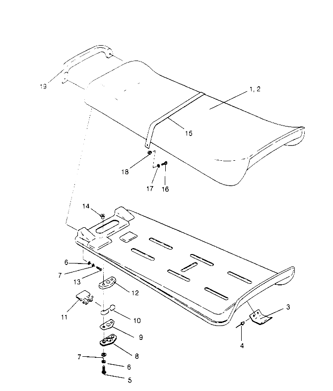 SEAT ASSEMBLY  SLT 750 B954170 (4930563056A012)