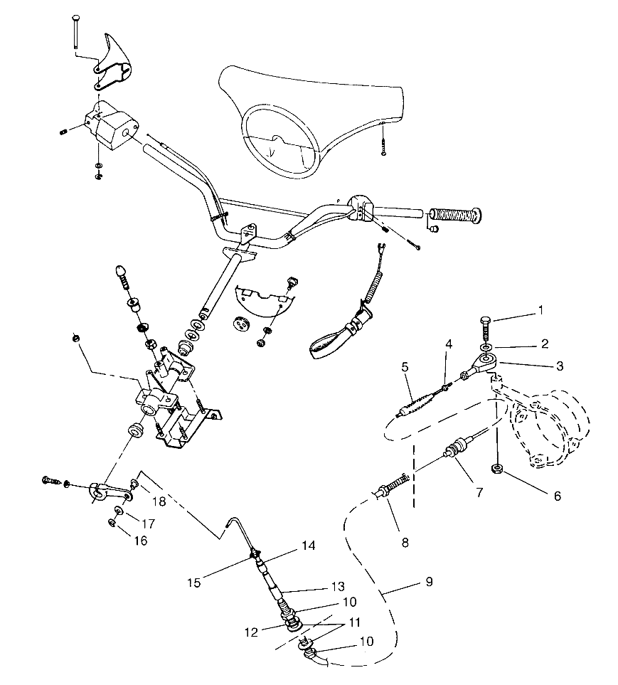 STEERING ASSEMBLY SLT 750 B954170 (4930563056A014)