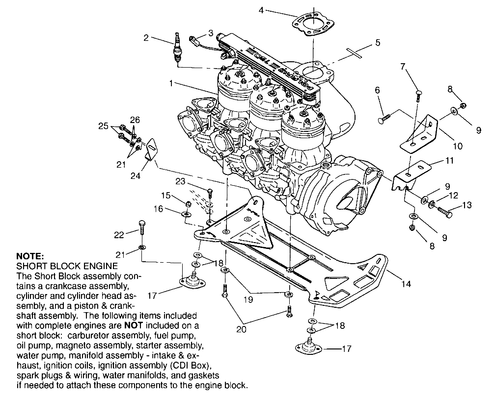 ENGINE MOUNTING SLT 750 B954170 (4930563056B002)