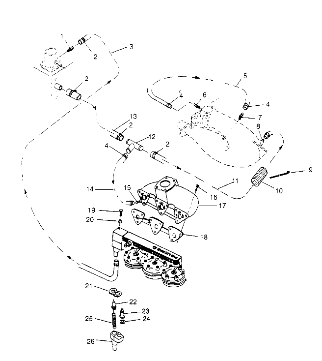 COOLING SYSTEM SLT 750 B954170 (4930563056B008)