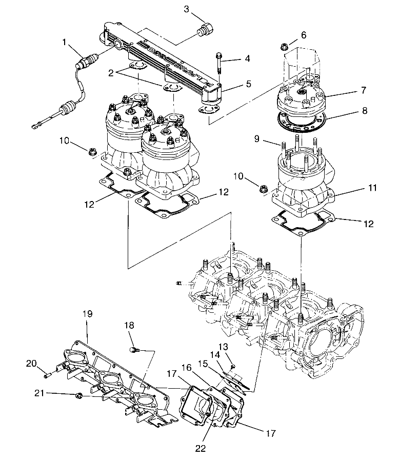 CYLINDER & MANIFOLD SLT 750 B954170 (4930563056C001)