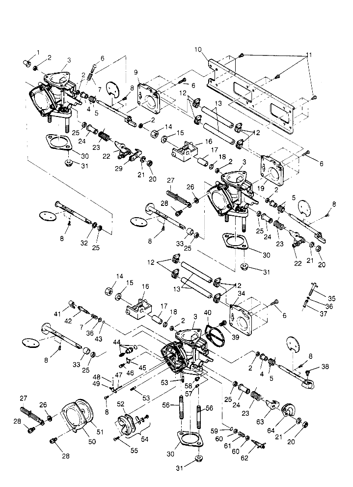 CARBURETOR ASSEMBLY  SLT 750 B954170 (4930563056C003)