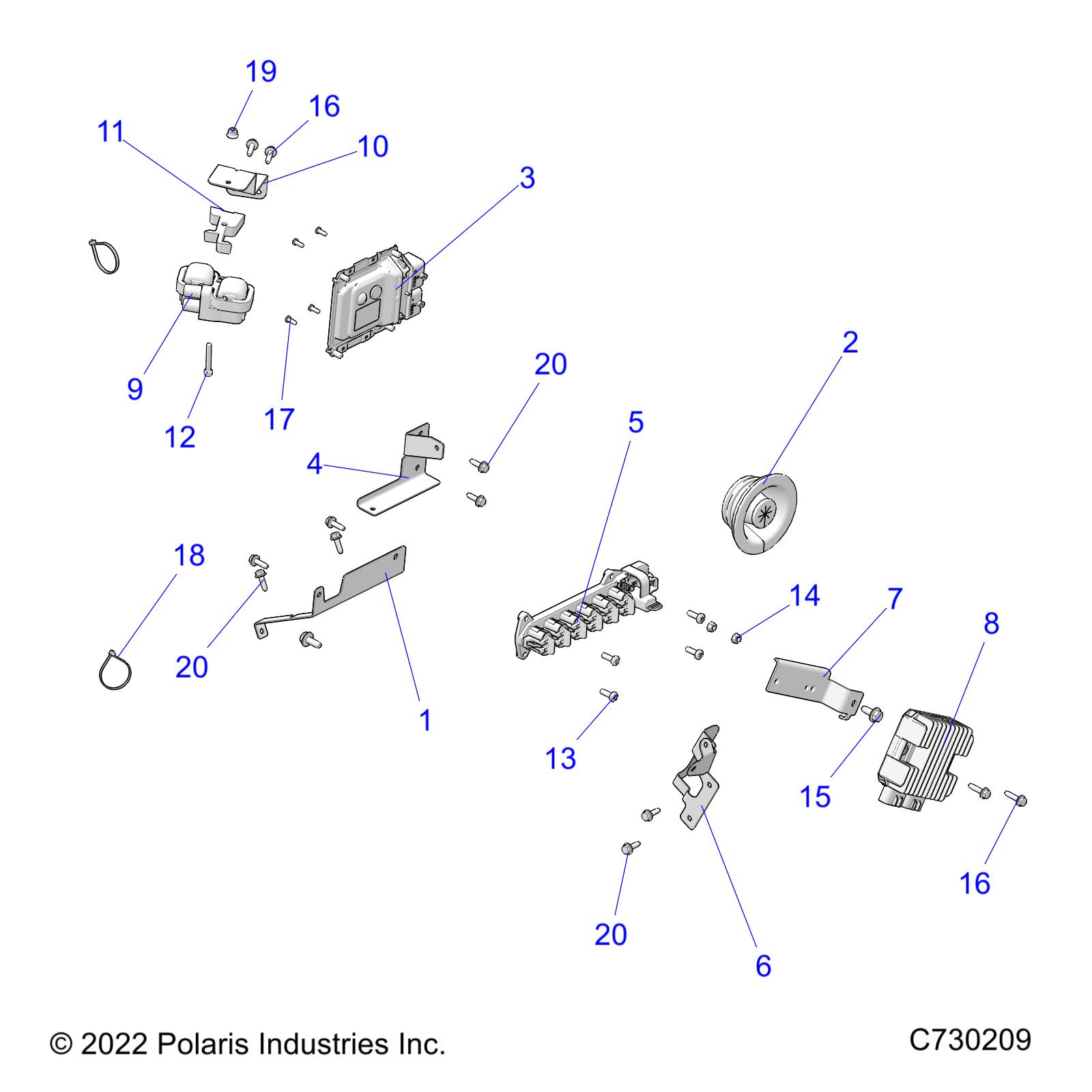 ELECTRICAL, WIRE HARNESS, COMPONENTS - R23RRE99DX (C730209)