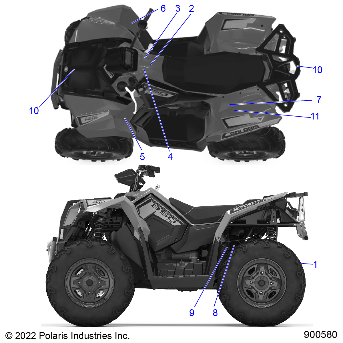 BODY, DECALS GENERAL - A24SVA85A4 (900580)