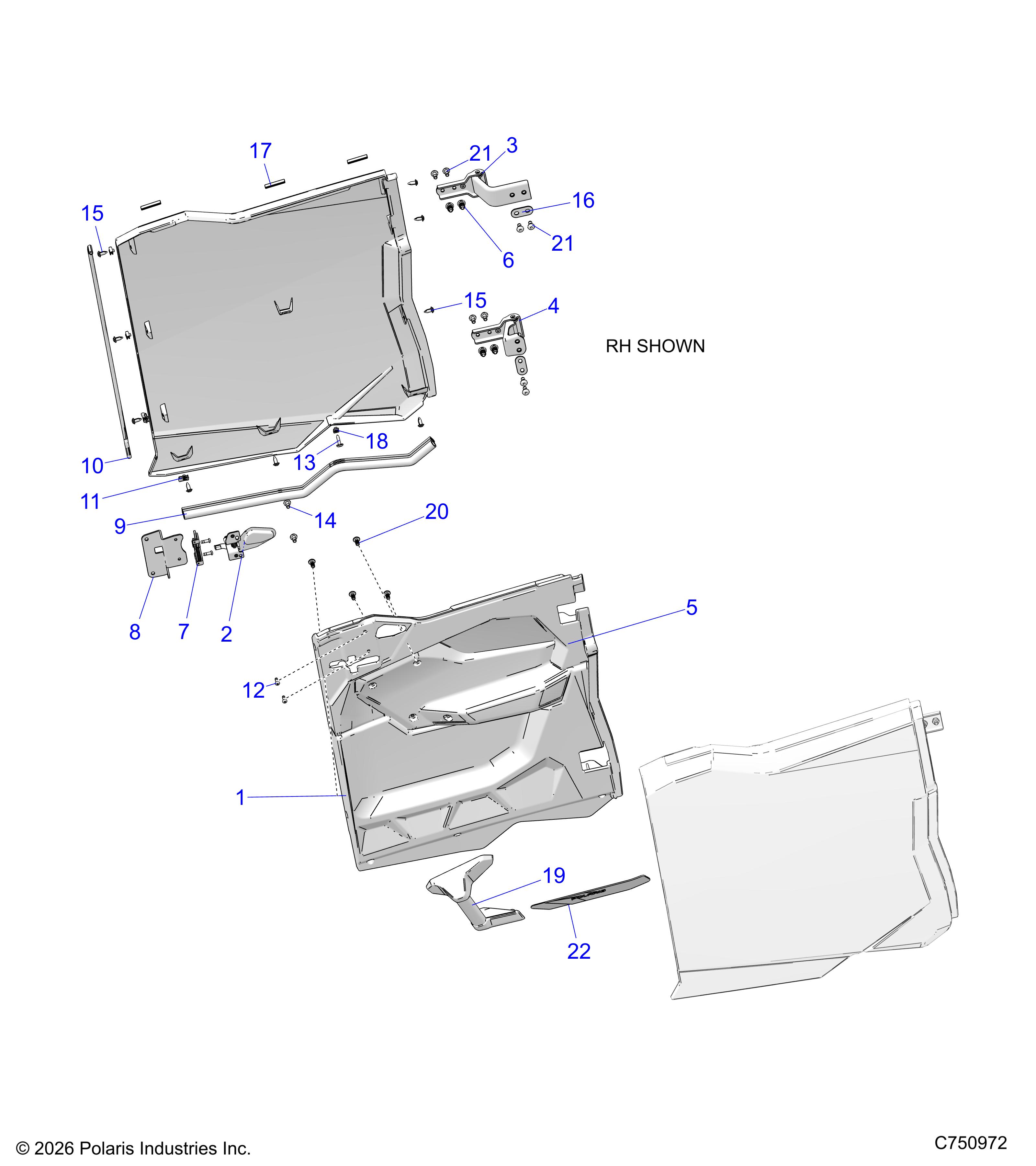 BODY, DOORS, REAR - Z26R4P2KBL (C750972)