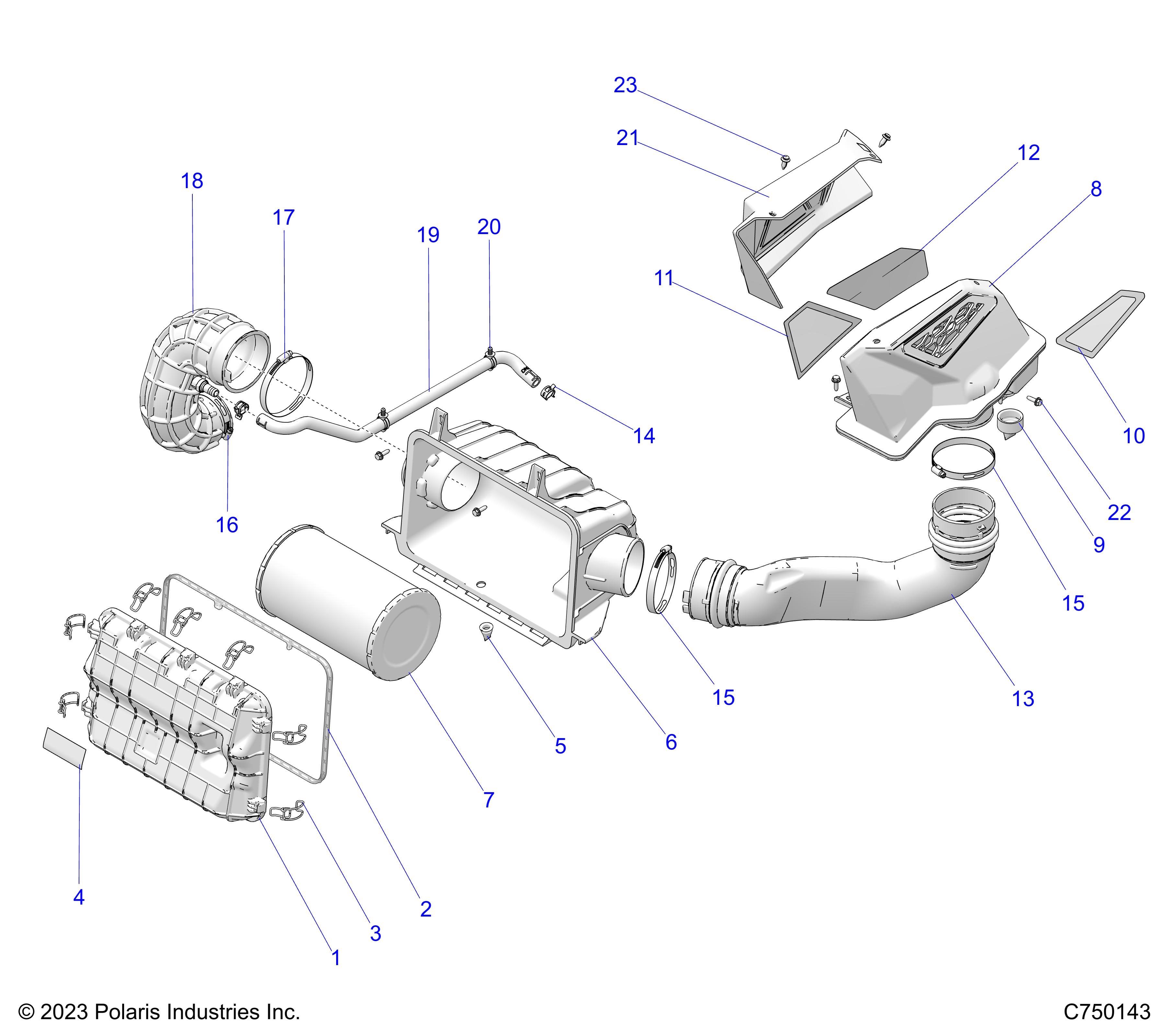 ENGINE, AIR INTAKE SYSTEM - Z25R4P2KAE/BE (C750143)