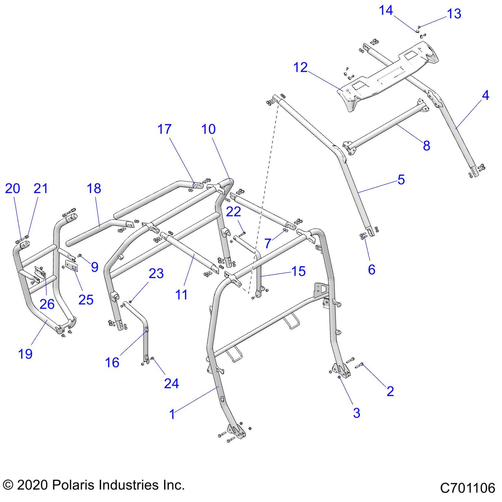 CHASSIS, CAB FRAME - Z21A4E99AX/BX(C701106)