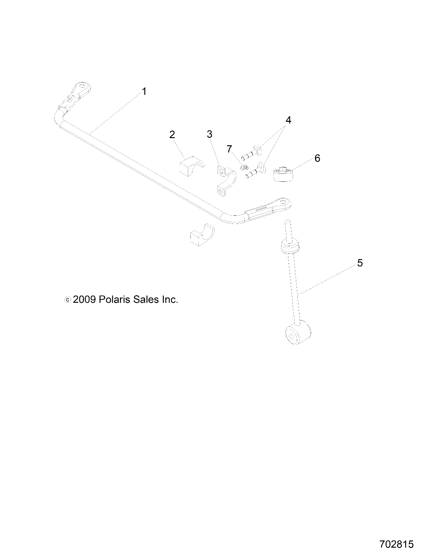 SUSPENSION, REAR STABILIZER BAR - R22MAAE4B8/B9 (702815)