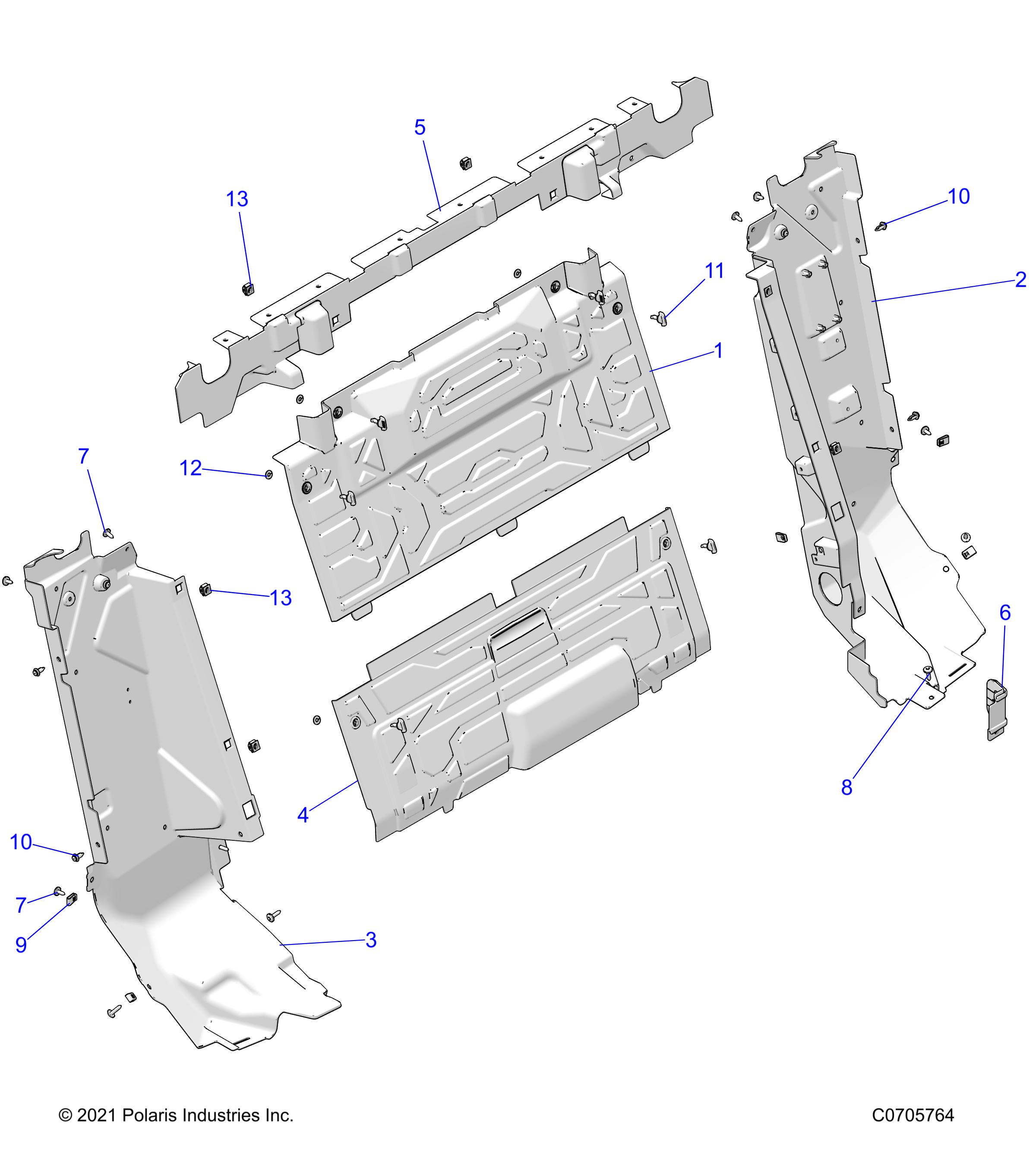 BODY, REAR CLOSEOFF - Z22MAD92AJ/BJ/AK/BK (C0705764)