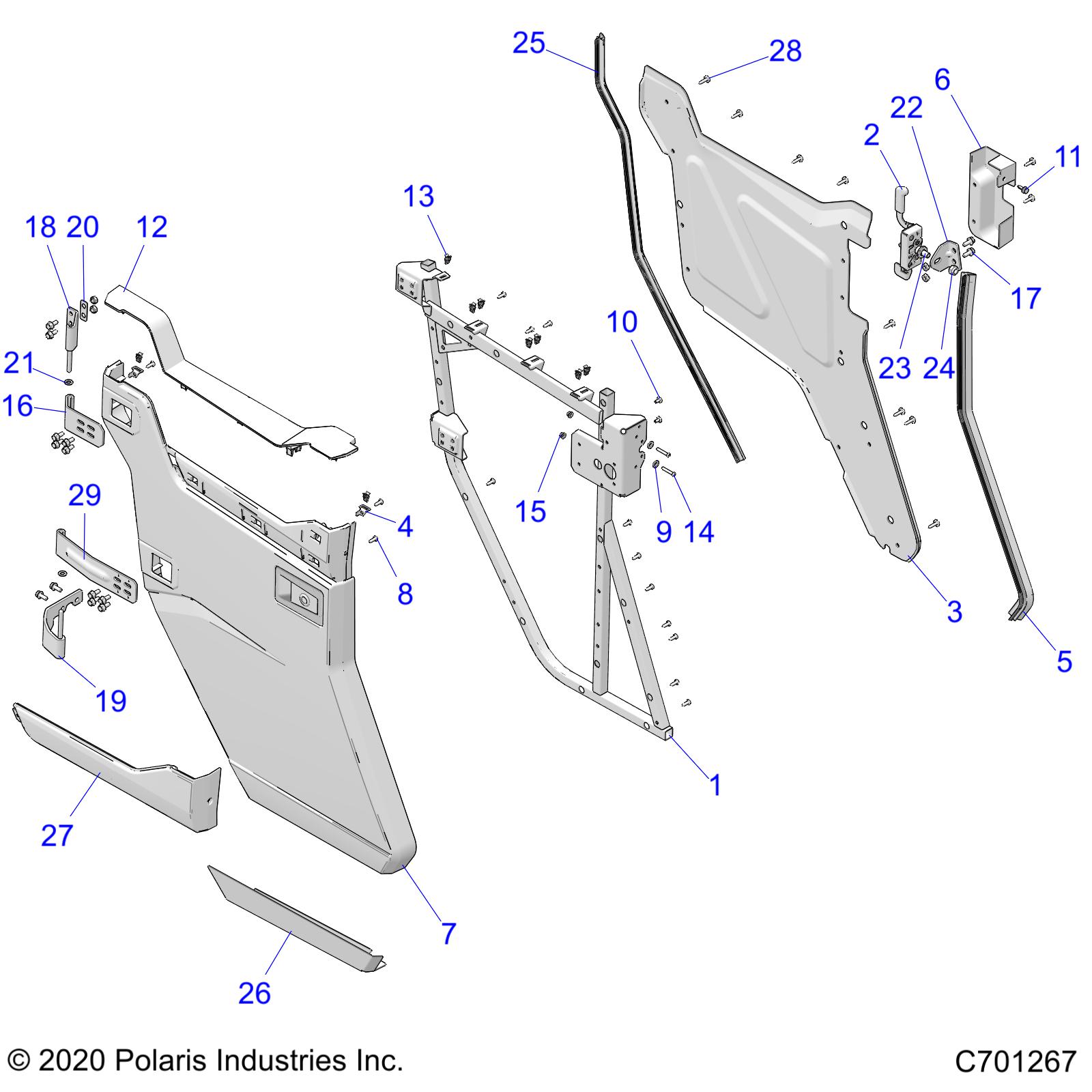 BODY, REAR DOORS - R21RSM99AG (C701267)