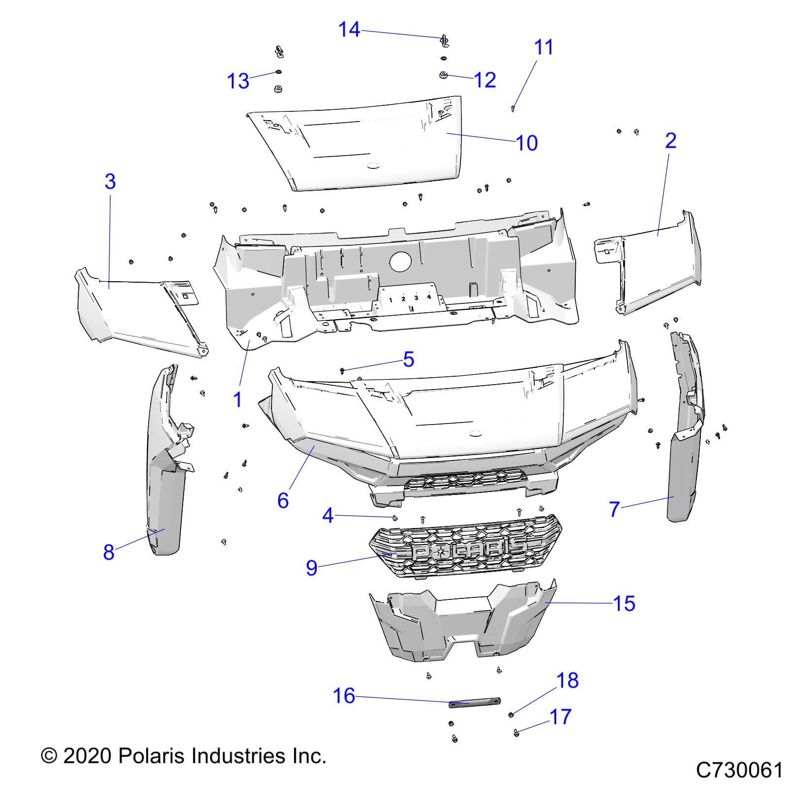 BODY, HOOD AND FRONT FACIA - R21T6A99A1/B1 (C730061)