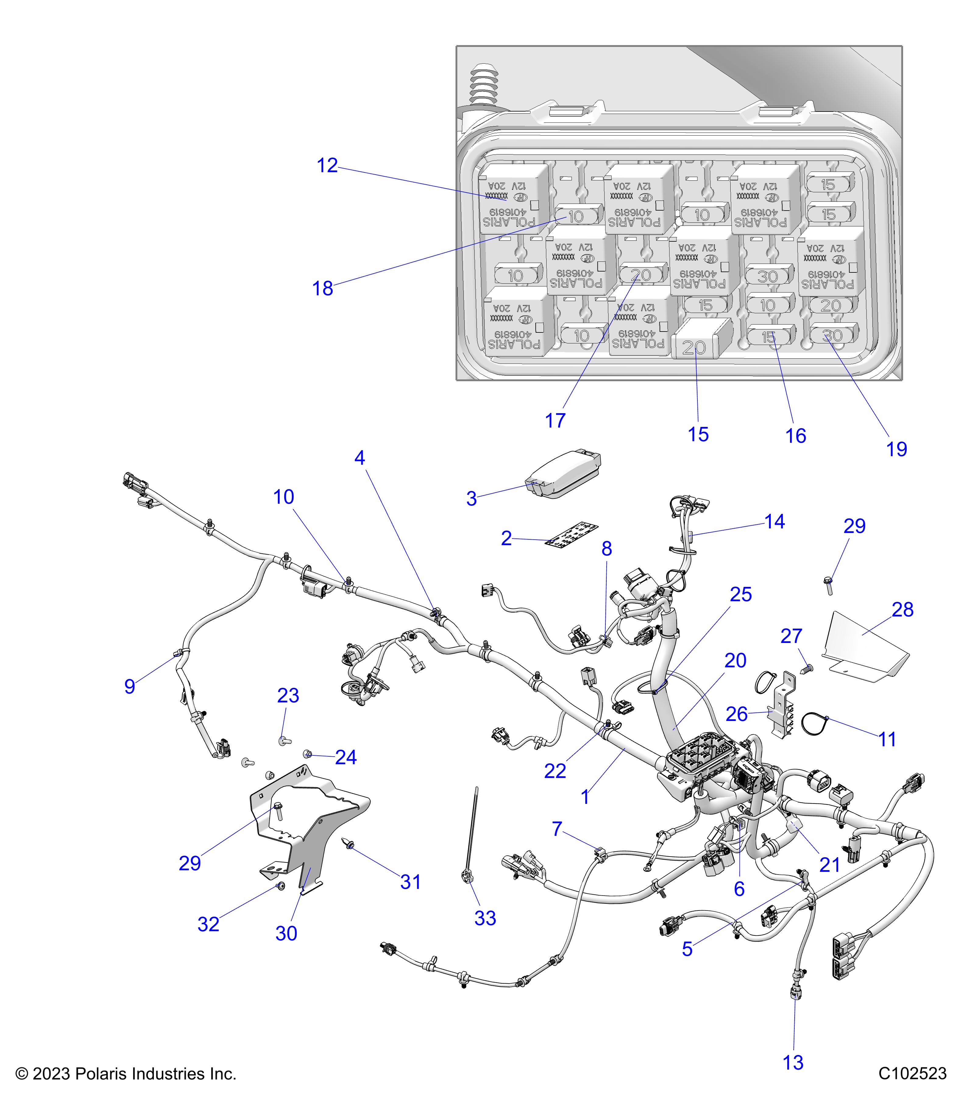 ELECTRICAL, WIRE HARNESS - A25SJR57AM (C102523)