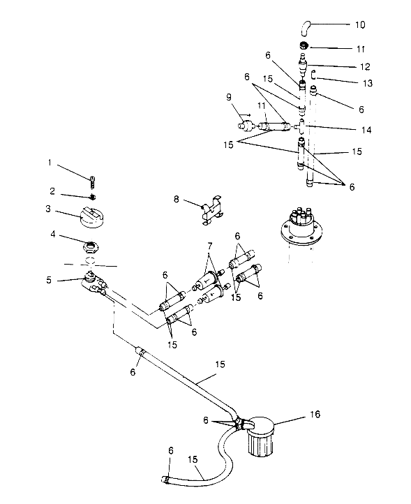 FUEL SYSTEM SL 650 STD B954358 (4932923292A010)