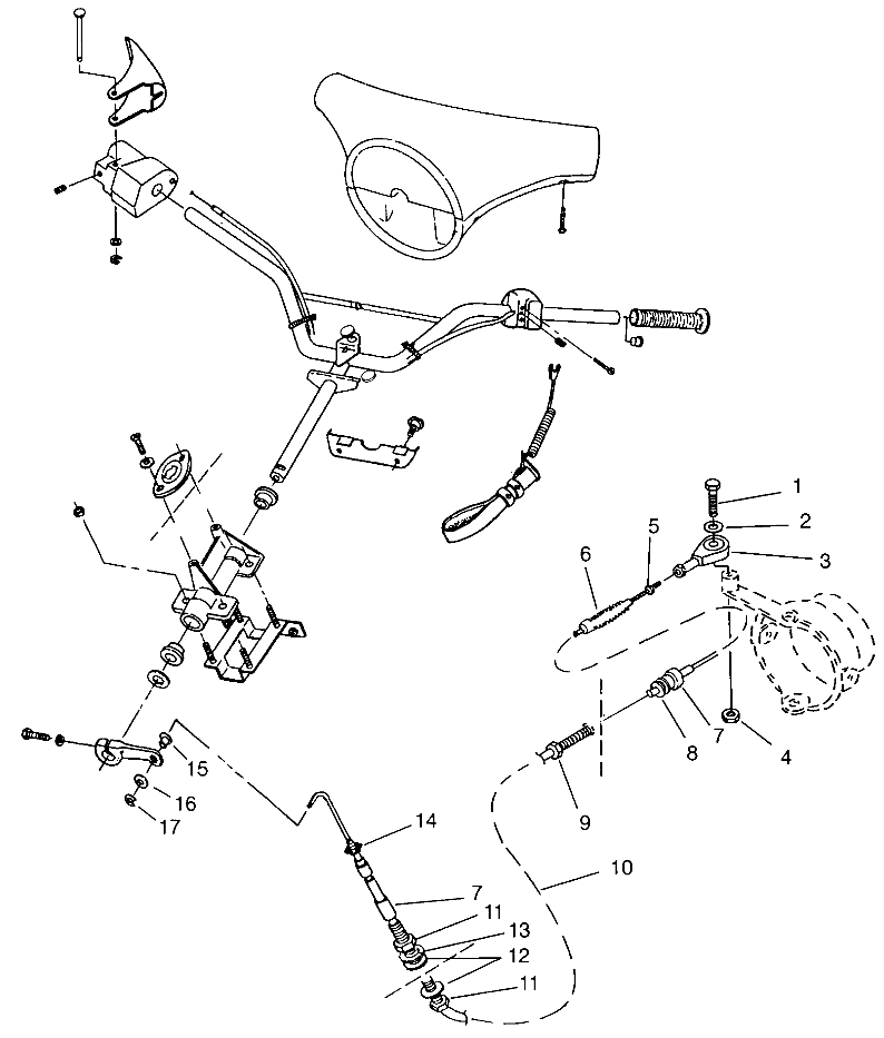 STEERING SL 650 STD B954358 (4932923292A014)