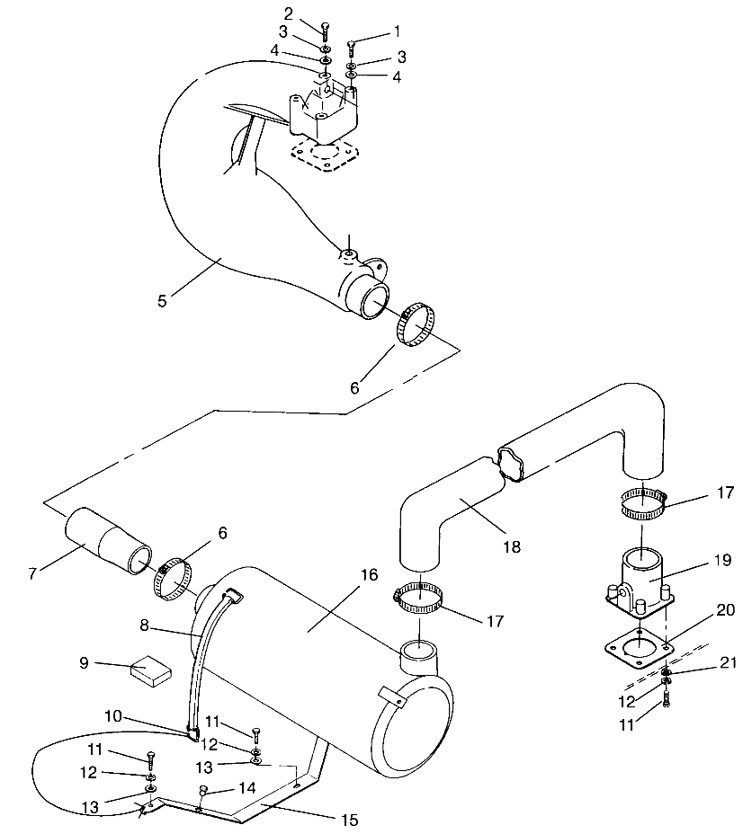 EXHAUST SYSTEM SL 650 STD B954358 (4932923292B004)