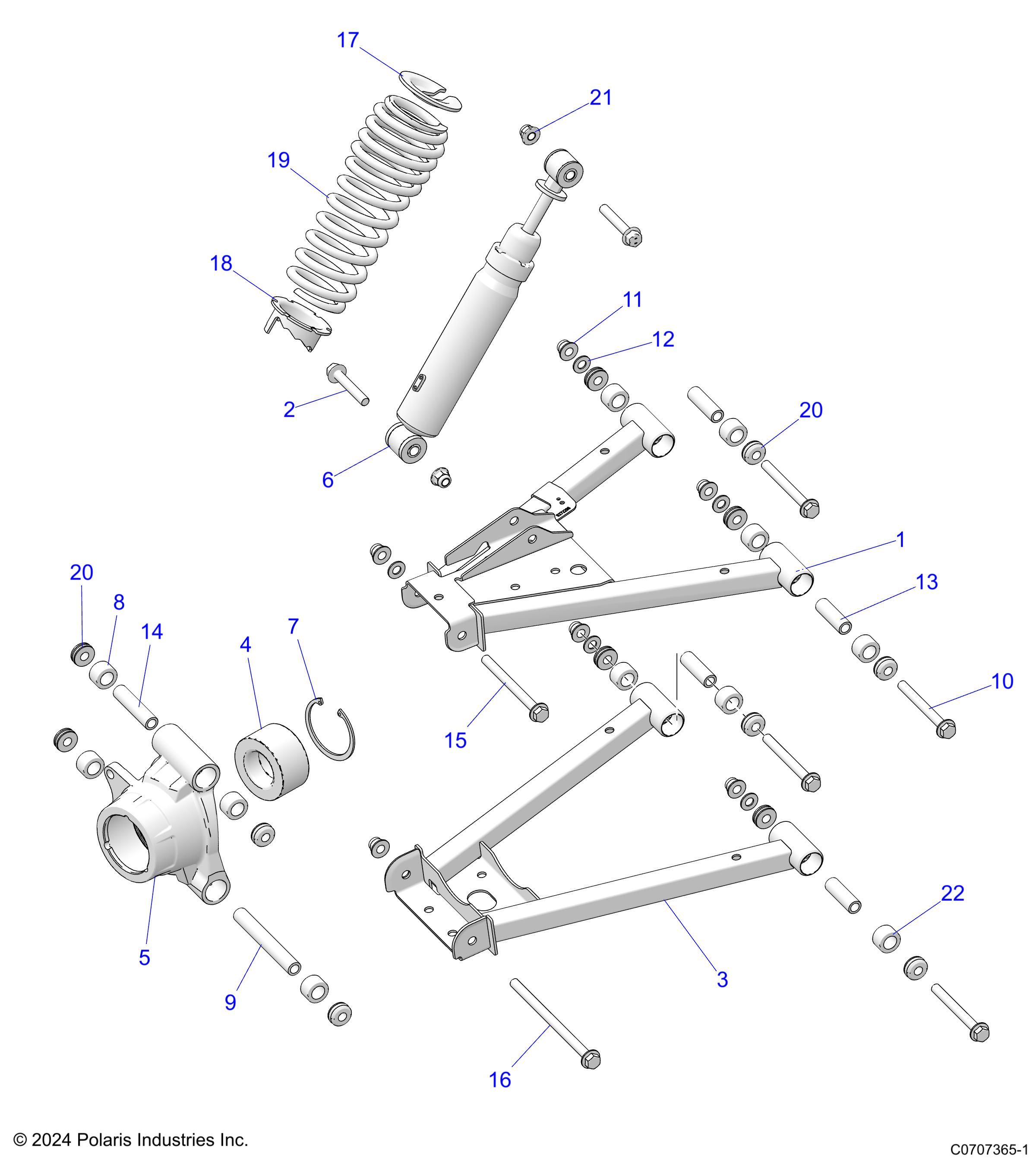 SUSPENSION, REAR - D25M2A57B4/G57B4/U57B4/W57B4 (C0707365-1)