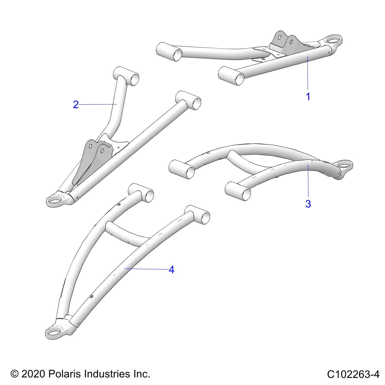 SUSPENSION, FRONT A-ARMS - A24SYE95PL (C102263-4)